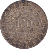1979 SILVER 100 SCHILLING AUSTRIA