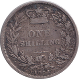 1871 SHILLING ( VF )