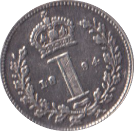 1894 MAUNDY ONE PENNY ( EF )