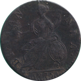 1775 HALF PENNY ( GVF )