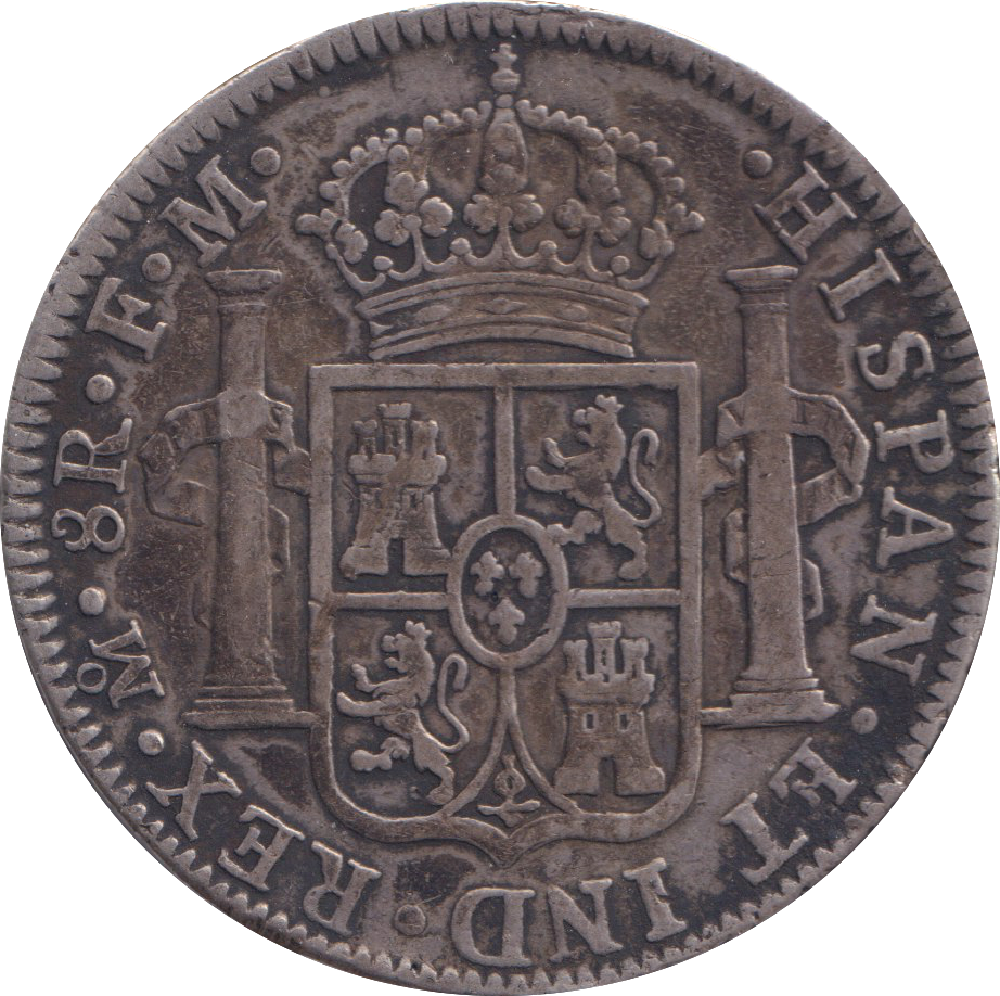 1794 SILVER 8 REALES SPANISH COLONY MEXICO