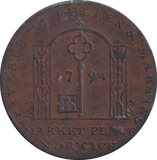 1794 HALFPENNY TOKEN NORWICH PLOUGH