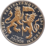 2011 SILVER PROOF TWO POUNDS LIFETIME OF SERVICE BAILWICK OF JERSEY