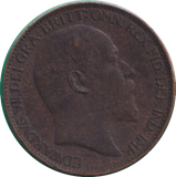 1910 FARTHING ( VF )