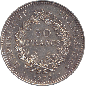 1975 SILVER 50 FRANC FRANCE