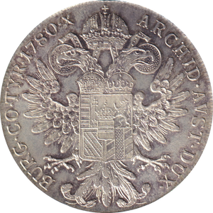 1780 SILVER THALER AUSTRIA