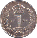 1905 MAUNDY ONE PENNY ( UNC )
