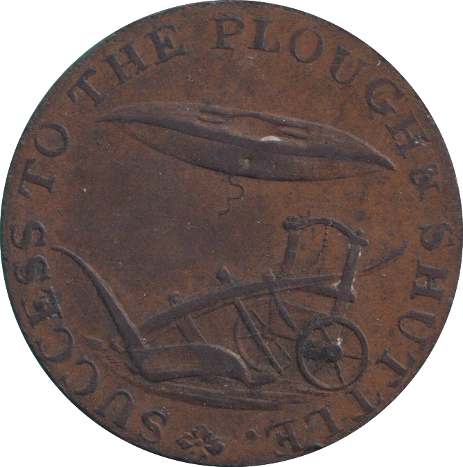 1794 HALFPENNY TOKEN NORWICH PLOUGH
