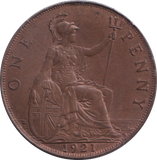 1921 PENNY ( UNC )