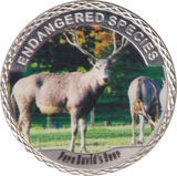 2016 100$ ENDANGERED SPECIES DEER MEDALLION WORLD ANIMAL PROTECTION