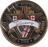 1944 MEDALLION D-DAY ENAMELLED VICTORY ALLIED FORCES