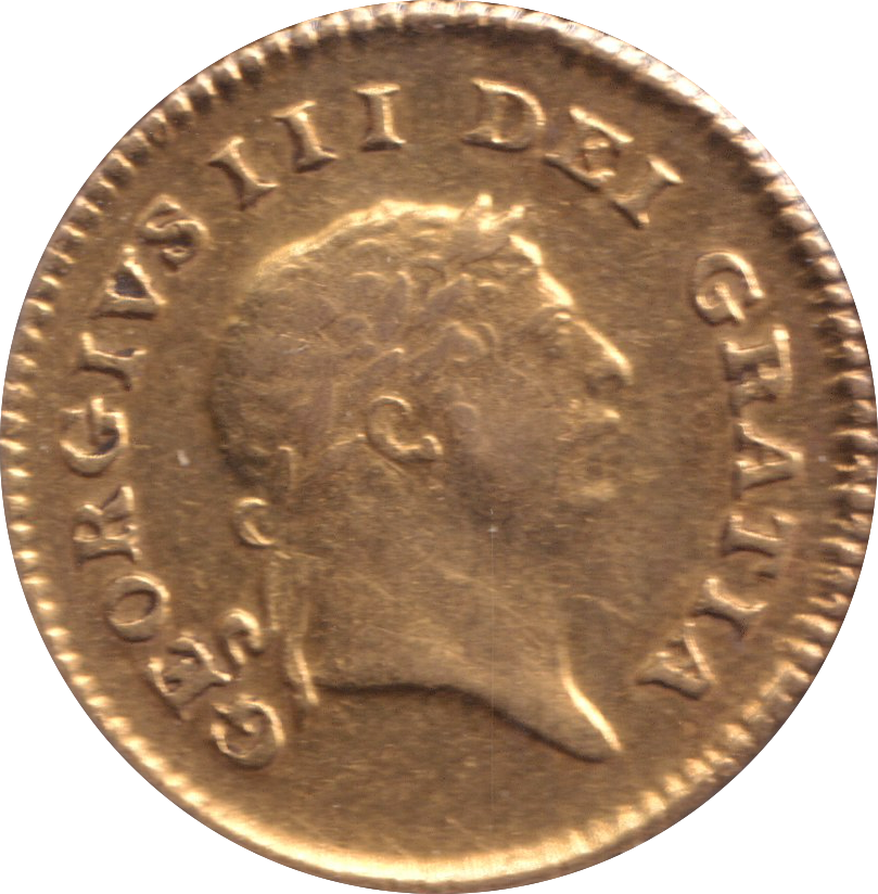 1808 GOLD THIRD GUINEA ( GVF )