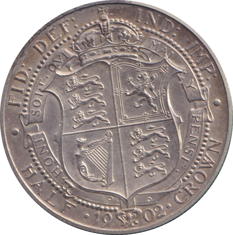 1902  HALFCROWN ( MATT PROOF )