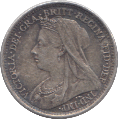 1897 THREEPENCE ( GVF )
