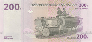 2013 200 FRANCS CENTRAL CONGO BANK BANKNOTE REF 1437