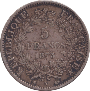 1873 SILVER 5 FRANC FRANCE