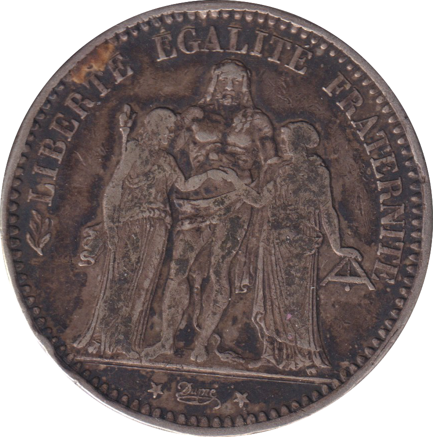 1873 SILVER 5 FRANC FRANCE