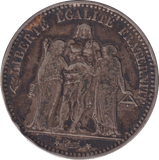 1873 SILVER 5 FRANC FRANCE