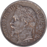 1870 SILVER 5 FRANC FRANCE