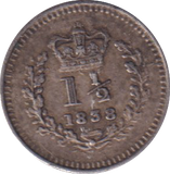 1838 THREE HALF PENCE (EF)