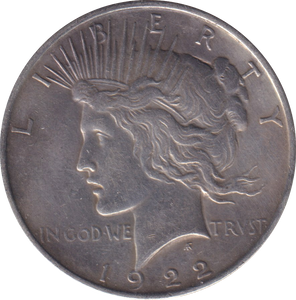 1922 SILVER PEACE DOLLAR USA