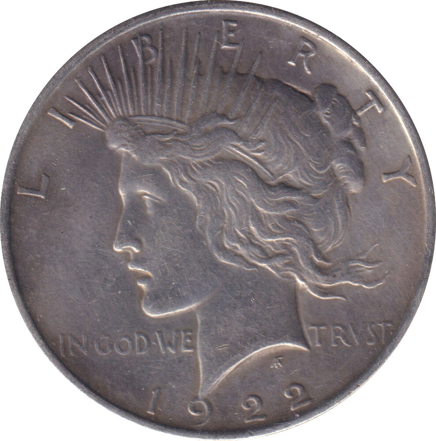 1922 SILVER PEACE DOLLAR USA