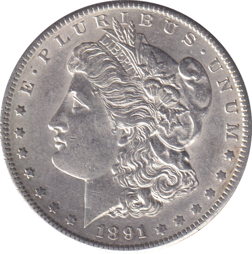 1891 SILVER DOLLAR USA