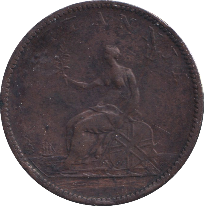 1806 HALF PENNY ( VF )