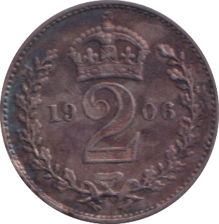 1906 MAUNDY TWO PENCE ( VF )