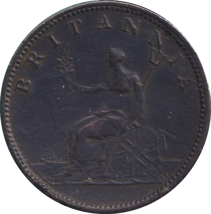 1806 HALF PENNY ( VF )