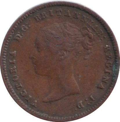 1844 HALF FARTHING ( VF )