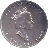 1994 5 DOLLARS CANADA