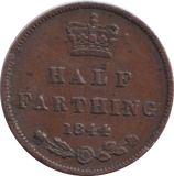 1844 HALF FARTHING ( VF )