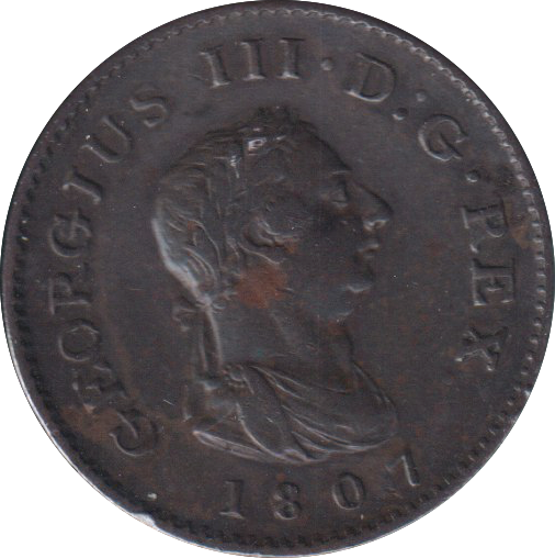 1807 FARTHING ( VF )