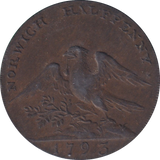 1793 HALFPENNY TOKEN NORWICH GOLDSMITH