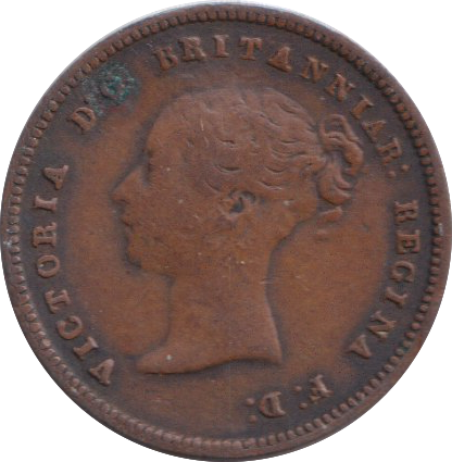 1844 HALF FARTHING ( VF )