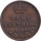 1844 HALF FARTHING ( VF )