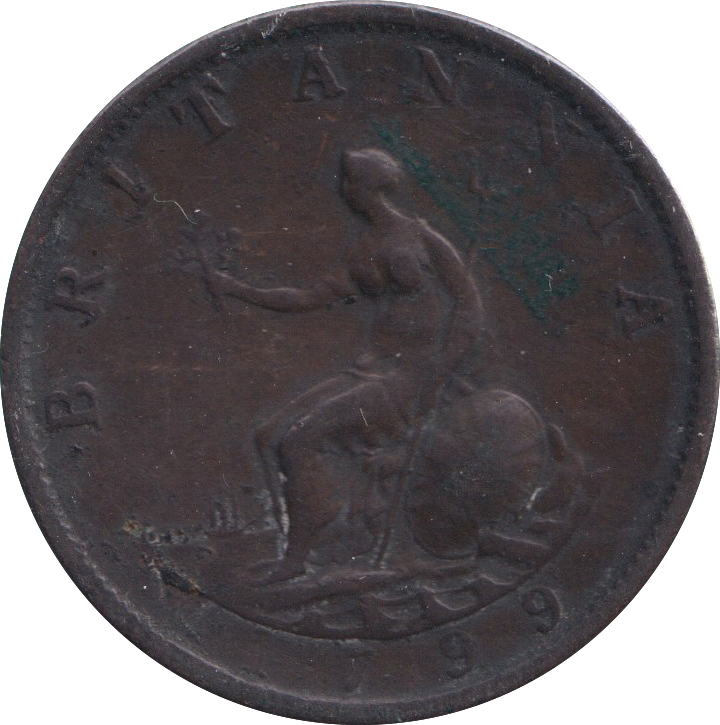 1799 HALF PENNY ( VF )