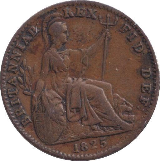 1825 FARTHING ( VF )