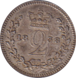 1838 MAUNDY TWOPENCE (GVF)