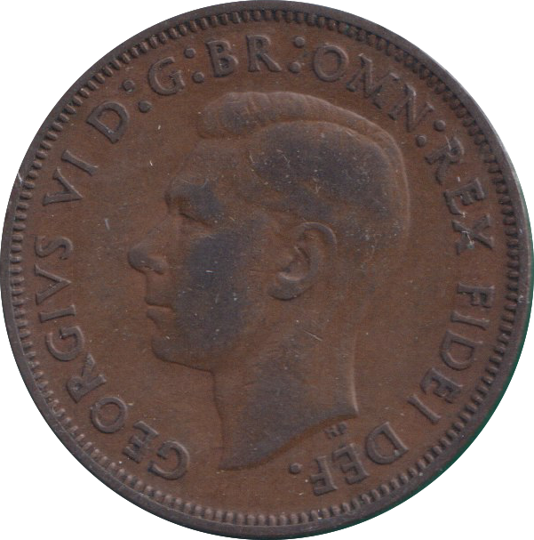 1950 HALF PENNY ( VF )