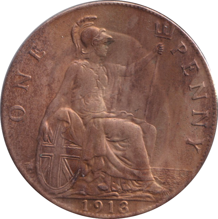 1913 PENNY ( AUNC )