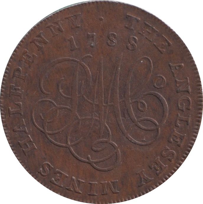1788 HALFPENNY ANGLESEY MINES