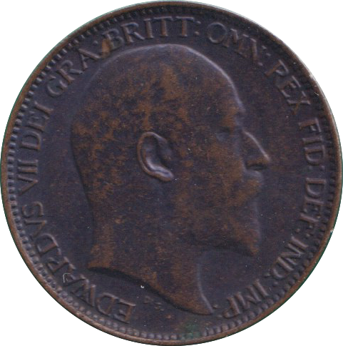1908 FARTHING ( GVF )