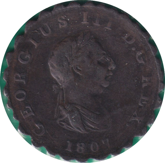 1807 HALF PENNY ( GF )