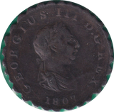1807 HALF PENNY ( GF )