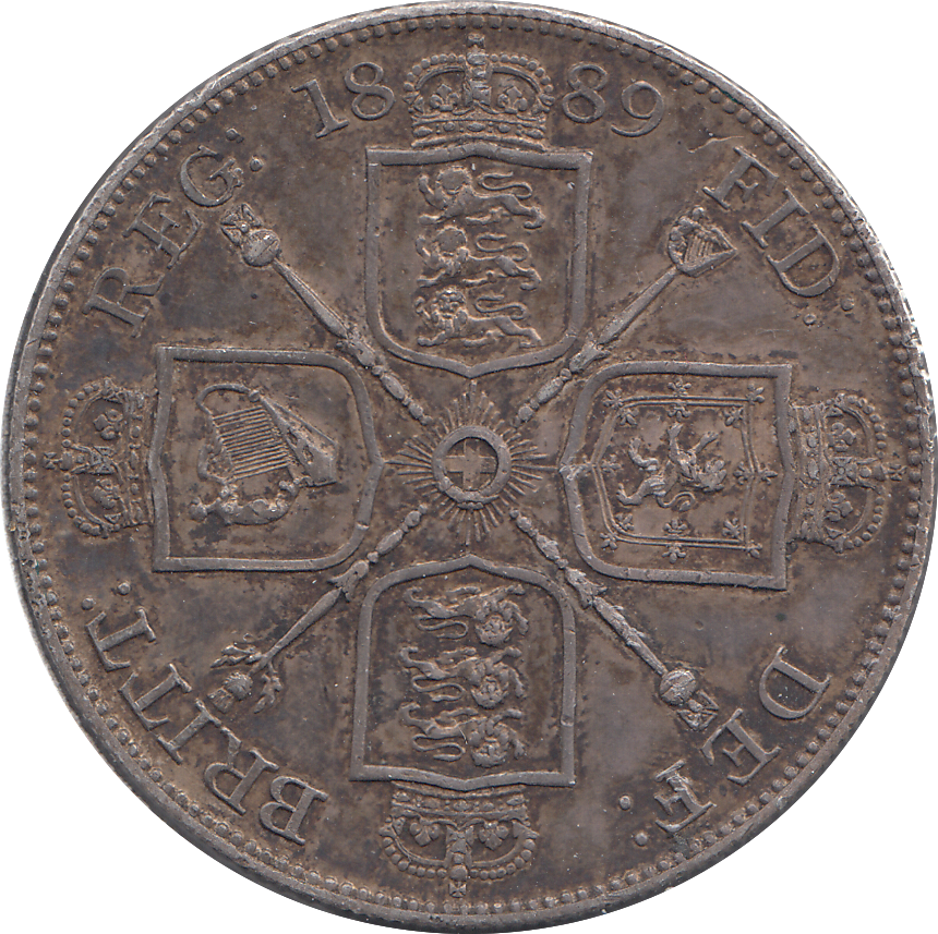 1889 DOUBLE FLORIN ( EF )