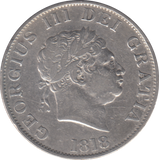 1818 HALFCROWN ( GF )
