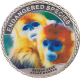 2016 100$ ENDANGERED SPECIES MONKEY MEDALLION WORLD ANIMAL PROTECTION