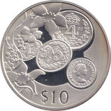 2003 SILVER PROOF 10 DOLLAR EAST CARIBBEAN STATES